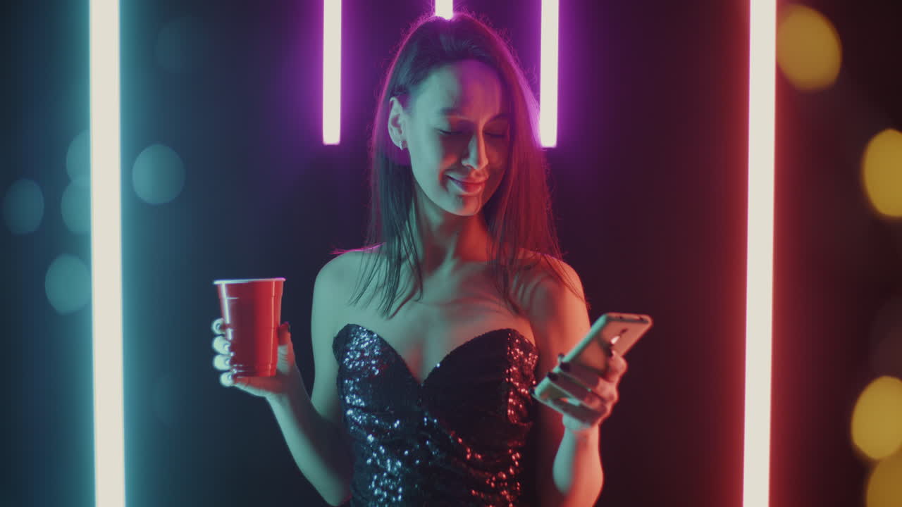 Woman at a Night Club Party