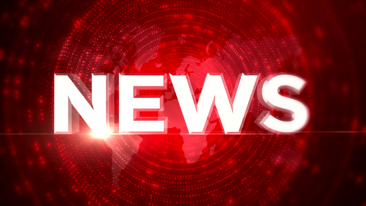 sfondio di notizie 3d in loop 4k