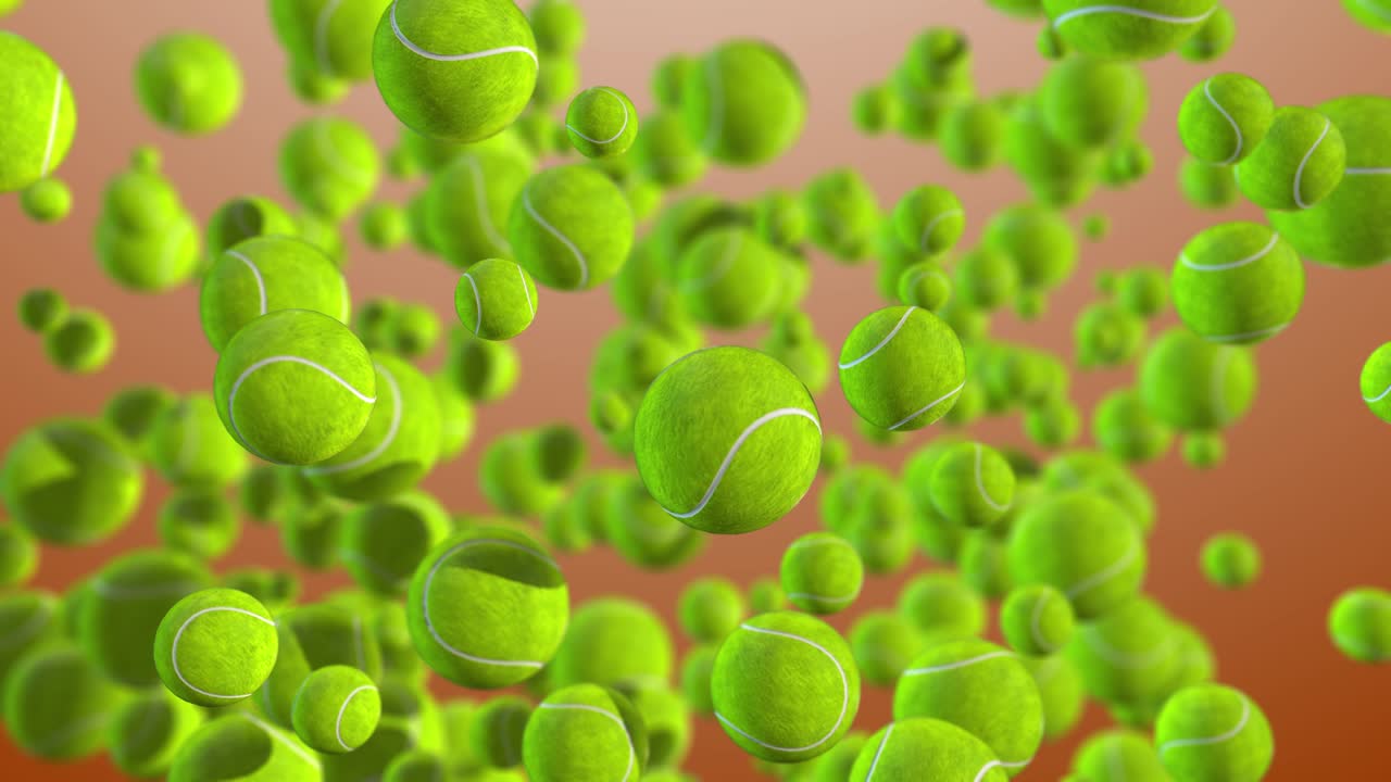 스포츠 배경 테니스 공 노란색