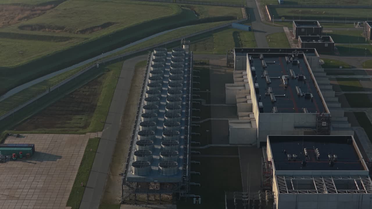 Gasunie kvælstofanlæg køletårne luftfoto
