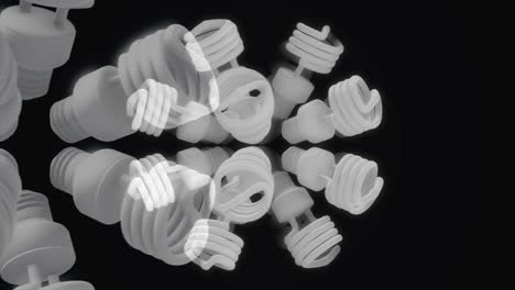 abstract spiral light bulbs