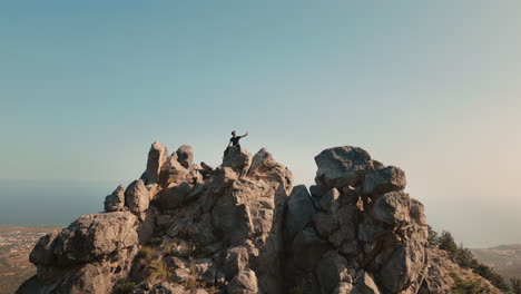 Taking-a-selfie-on-a-rock-formation