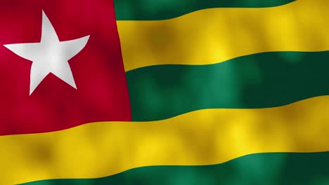 togo west african nation flag vfx animation