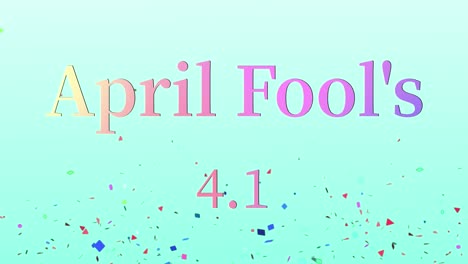 april fool's english message text animation motion graphics