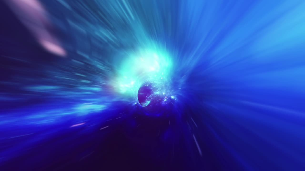 túnel de agujero de gusano abstracto