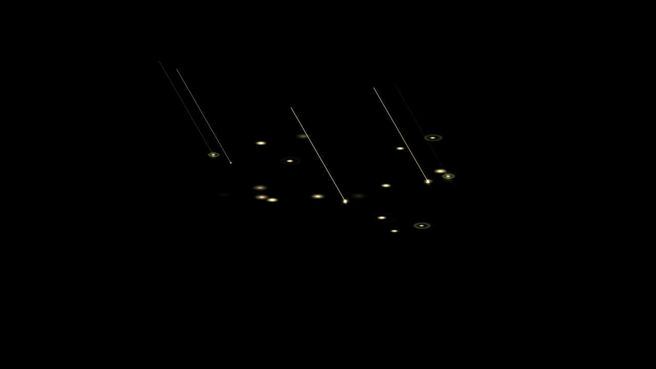 야간 배경으로 지상에 비가 아지는 모션 그래픽