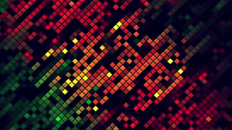 patrón geométrico abstracto con luces rojas, verdes y amarillas