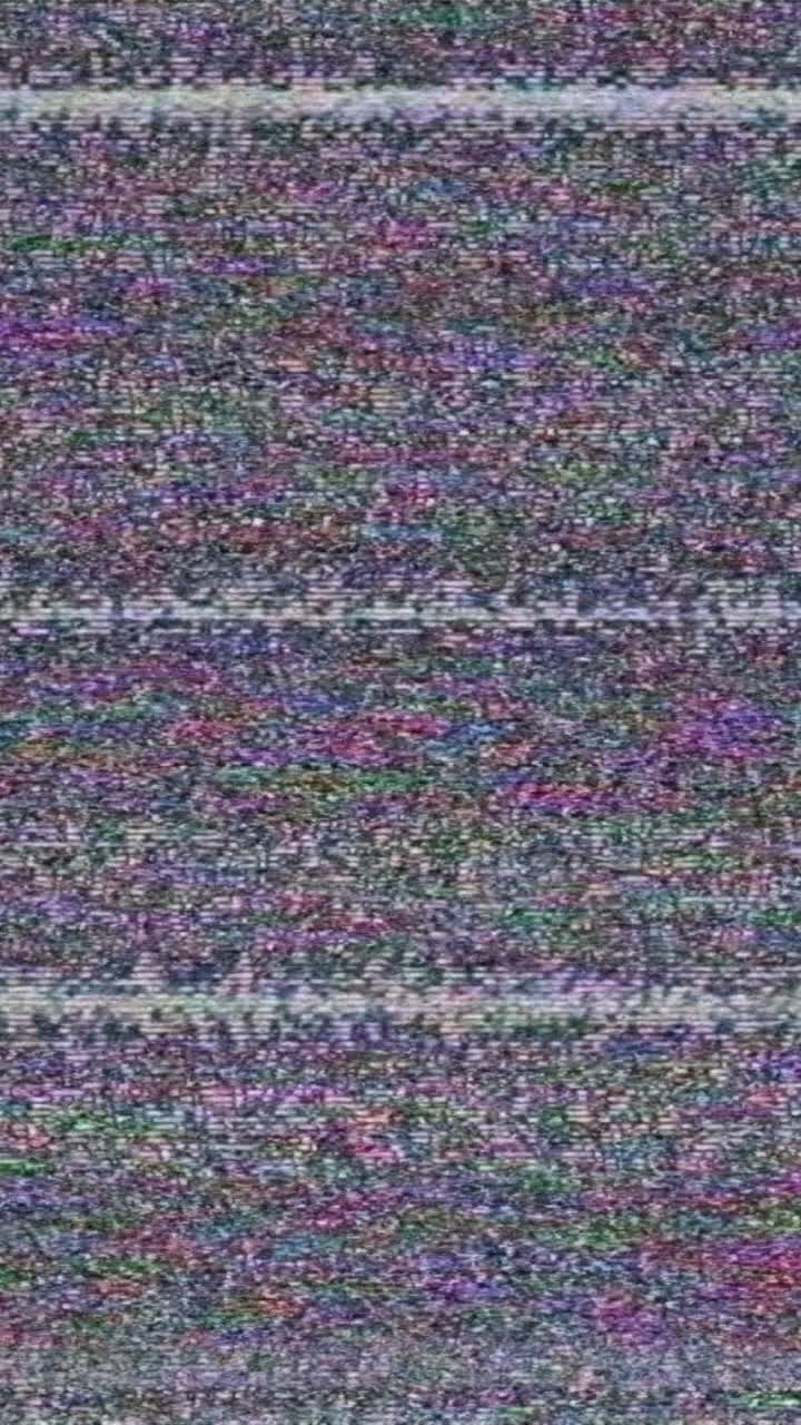 TV Static Noise and Glitch Interference