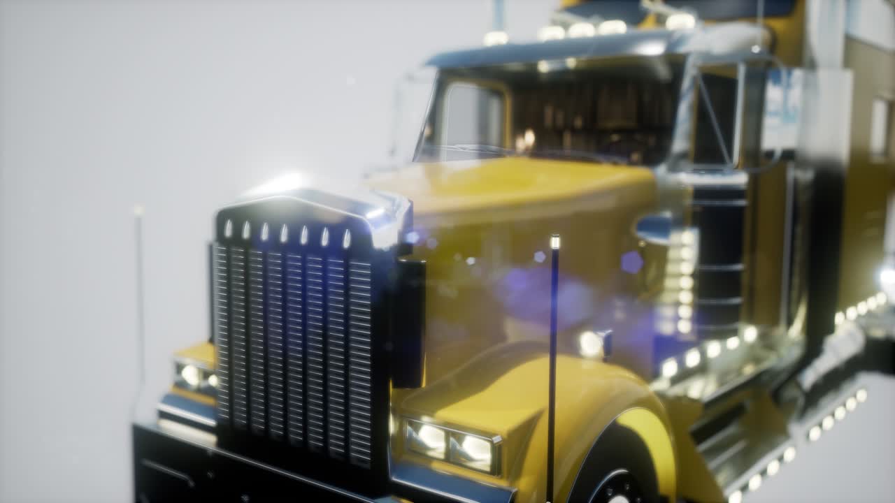 밝은 미국 트럭 트랙