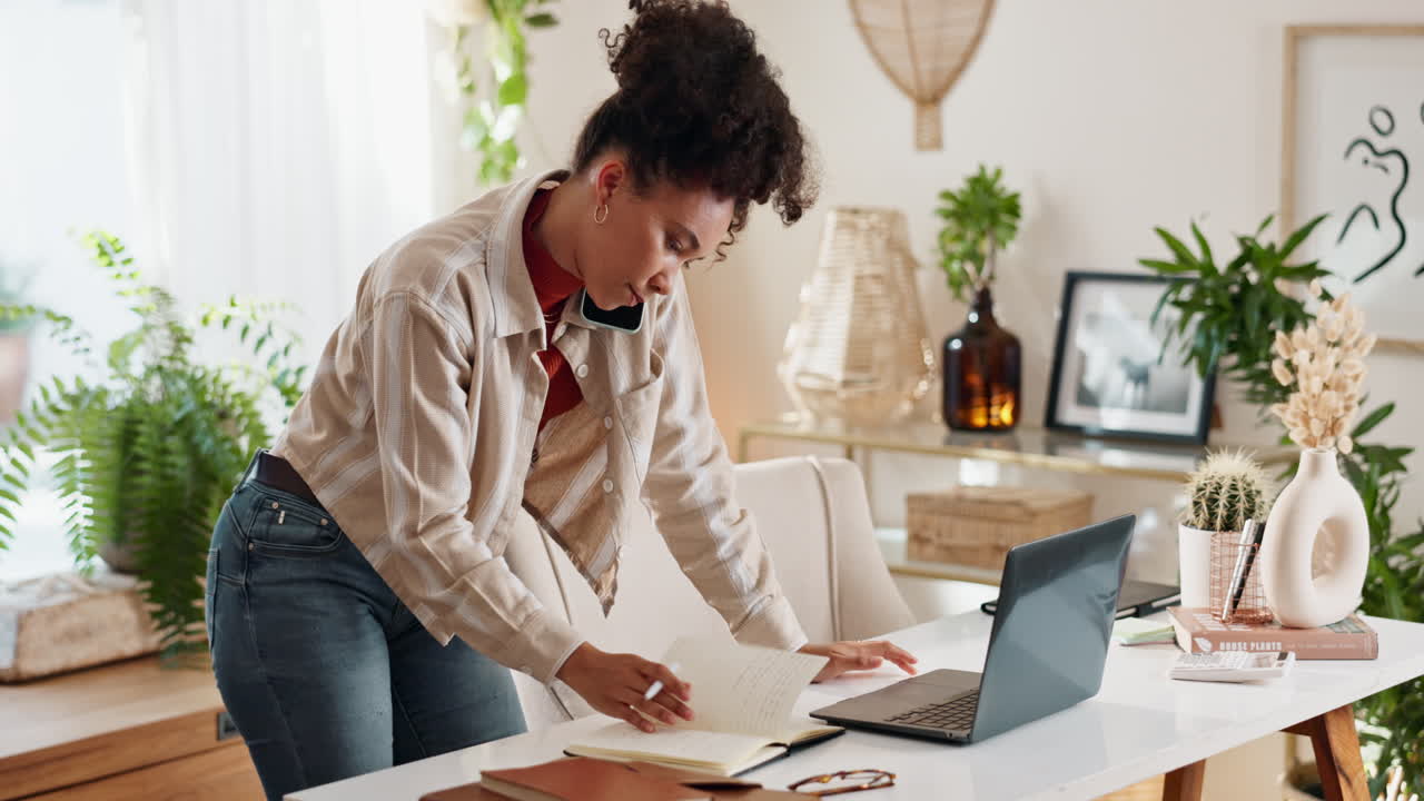 Woman Working From Home