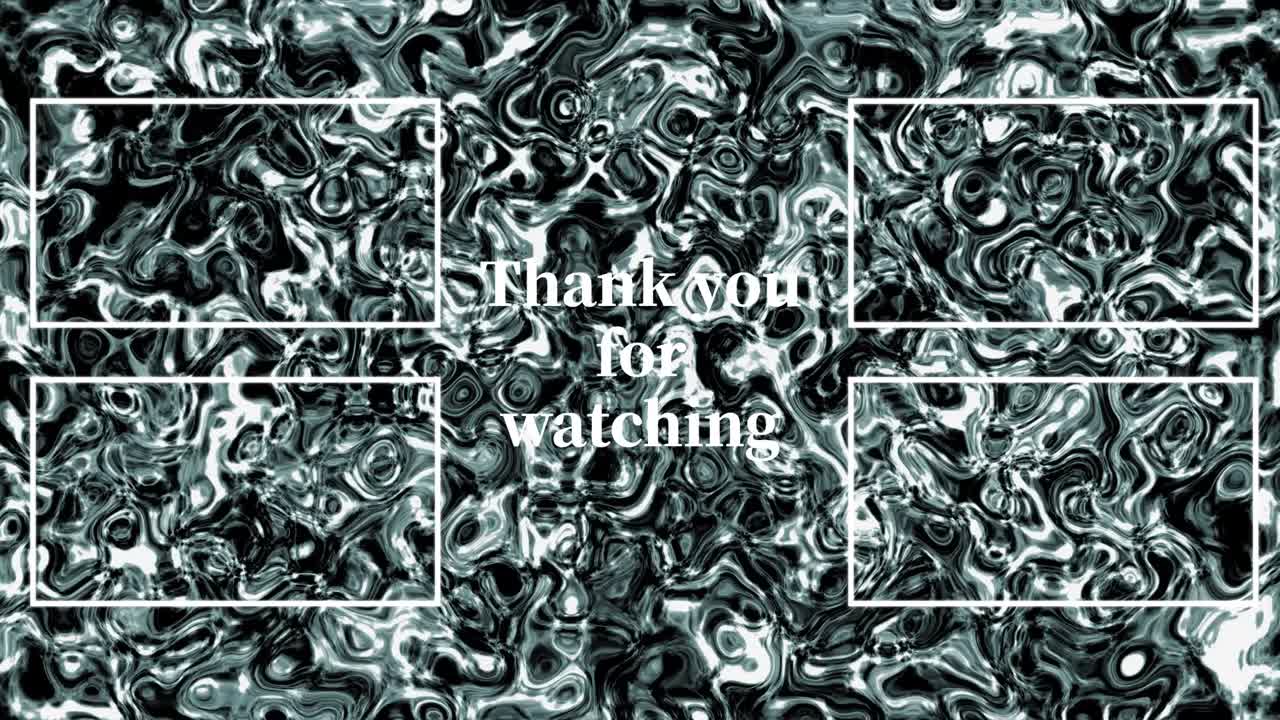 액체 금속 이동 엔드 카드 엔딩 스크린 모션 그래픽