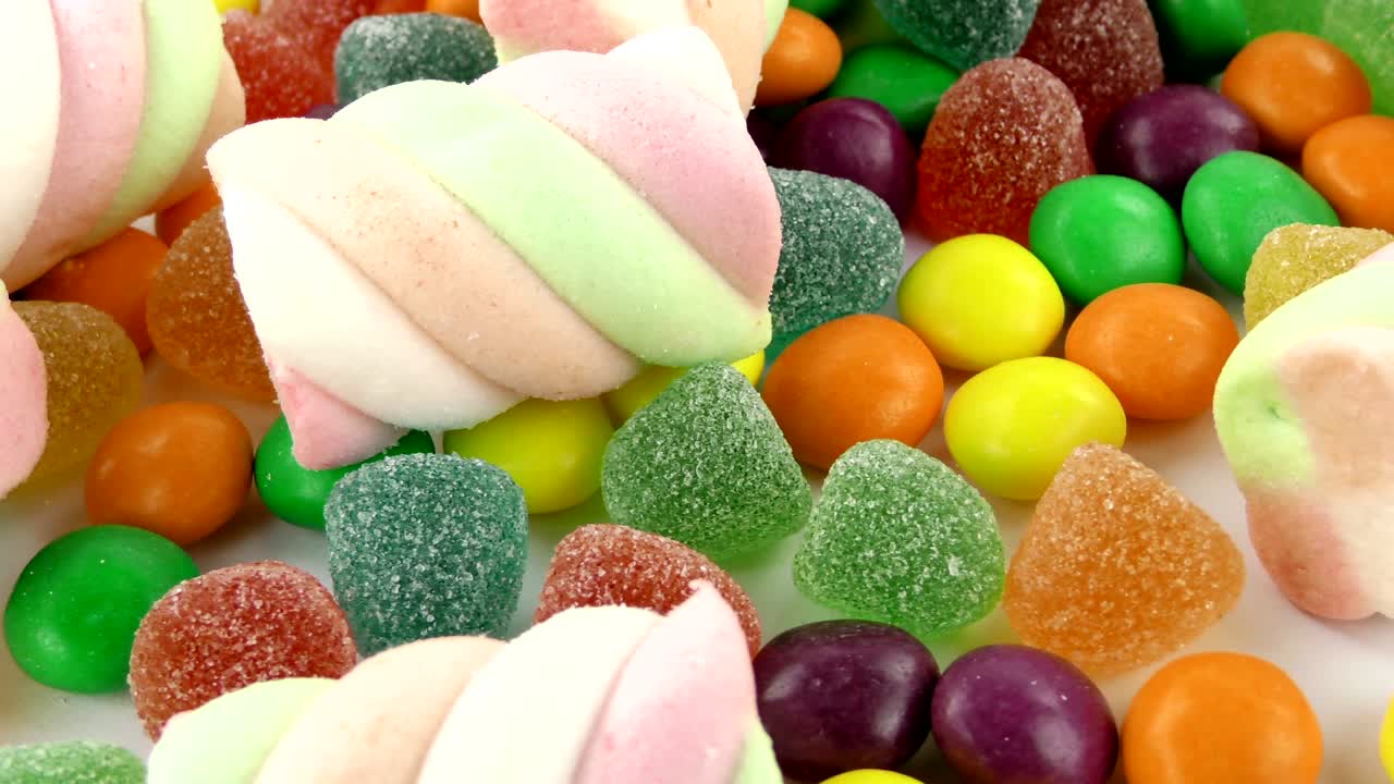 caramelo dulce gelatina y delicioso postre de azúcar