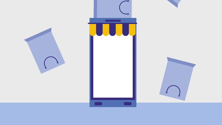 online shopping animation