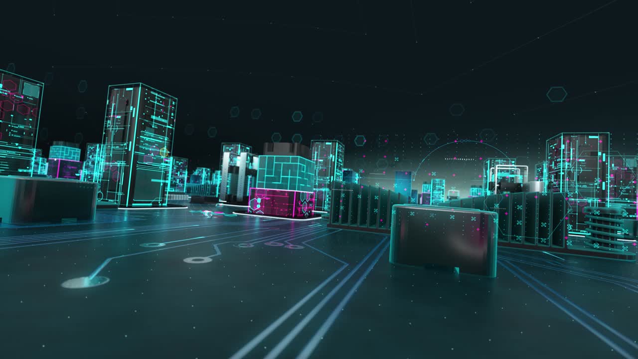 continuidad empresarial con concepto de tecnología digital