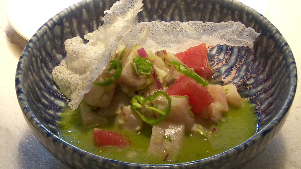 Delicious Ceviche with Crispy Chips