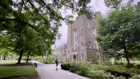 skateboarding to class at duke university