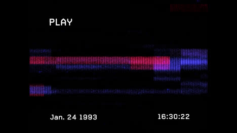 Animación-De-Interferencia-Moviéndose-Sobre-Fondo-Negro