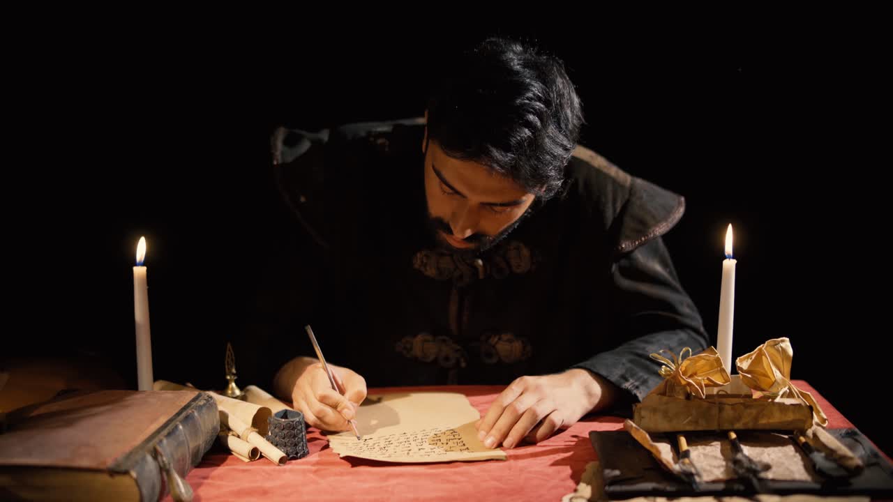 중동의 문화. 역사적 장면.