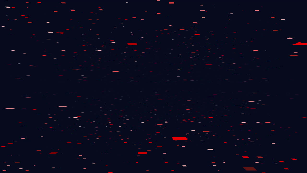 habitación vacía débilmente iluminada con piso y paredes de azulejos rojos y blancos en renderización 3d