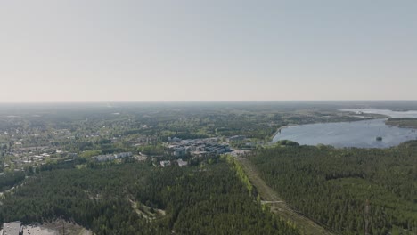 aerial footage of a hospital in seinäjoki, finland