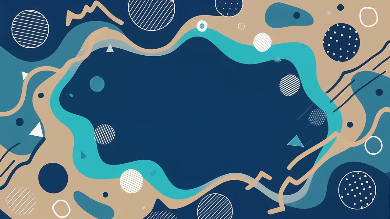Dynamic Abstract Background with Geometric Shapes Animation