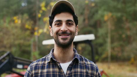 smiling farmer portrait