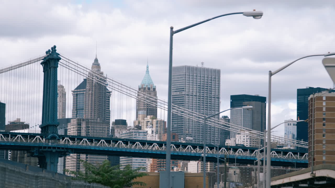 New York City Skyline with Bridge
