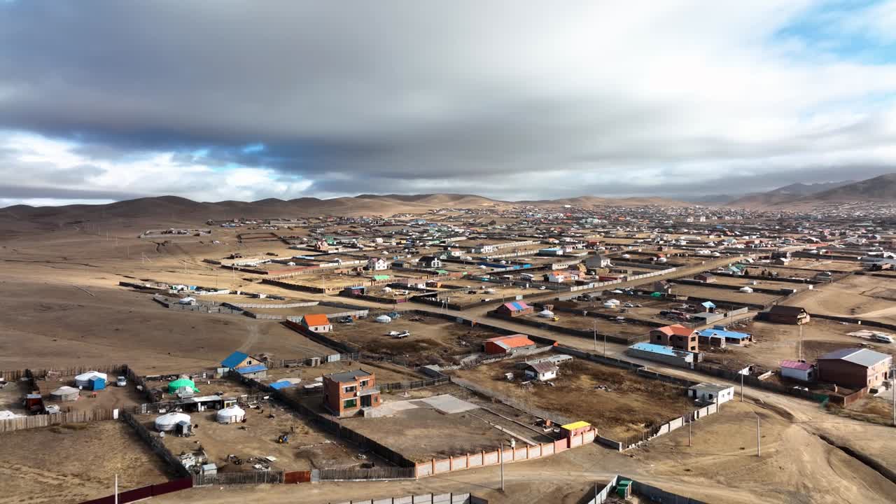 더 큰 울란바타르 지역의 시골 마을의 조감도