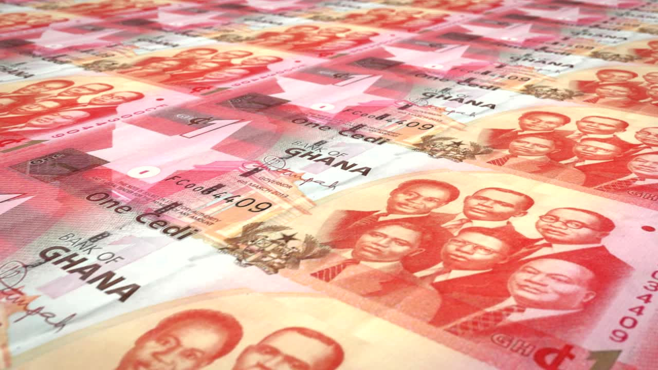 가나의 1 세디 지폐, 현금, 루프