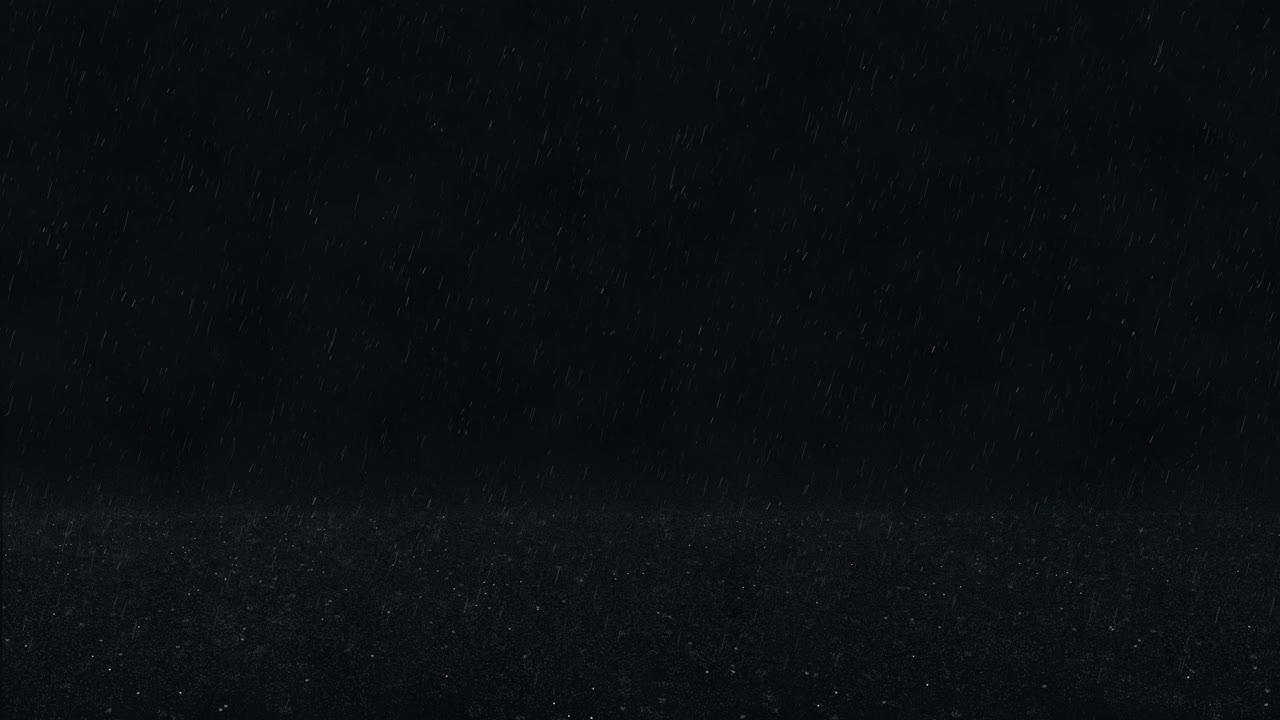 Vídeo en 4K de fondo animado de un día tormentoso de verano con lluvia intensa, con gotas de lluvia torrenciales superpuestas