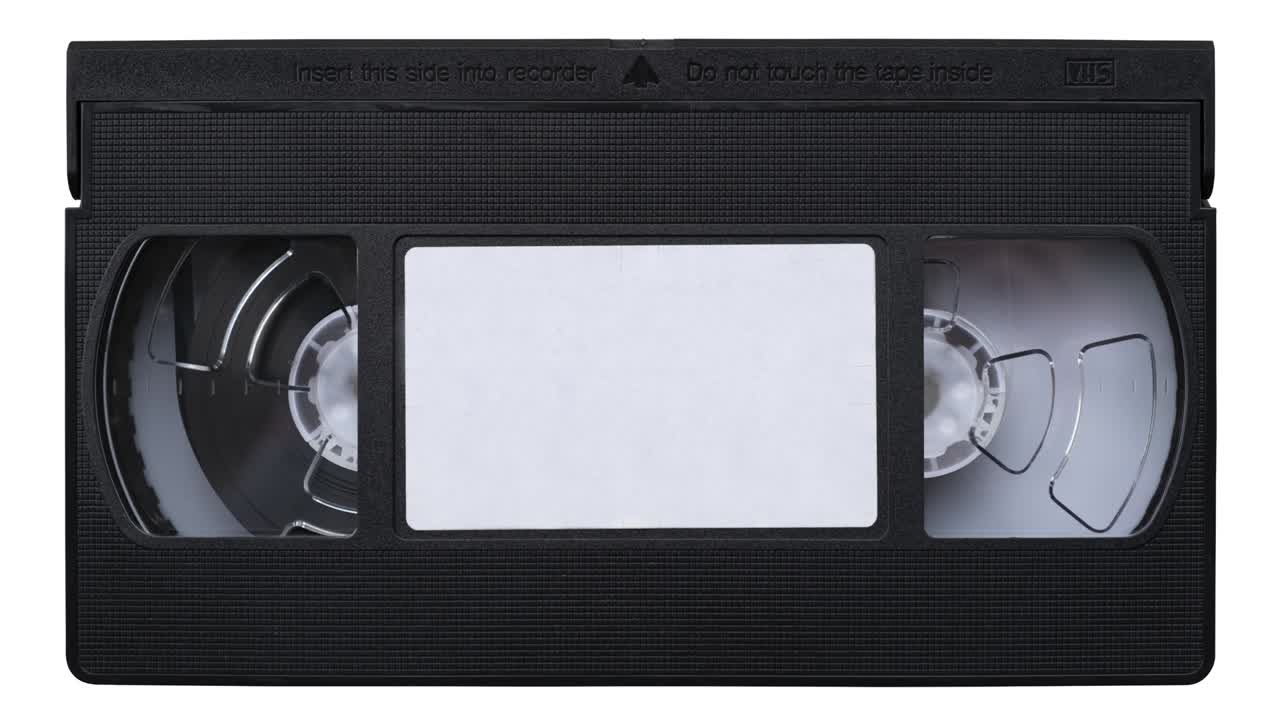 Vintage Video Cassette Tape As It Plays