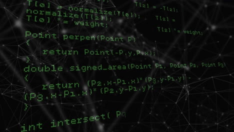 Animation of data processing over network of connections