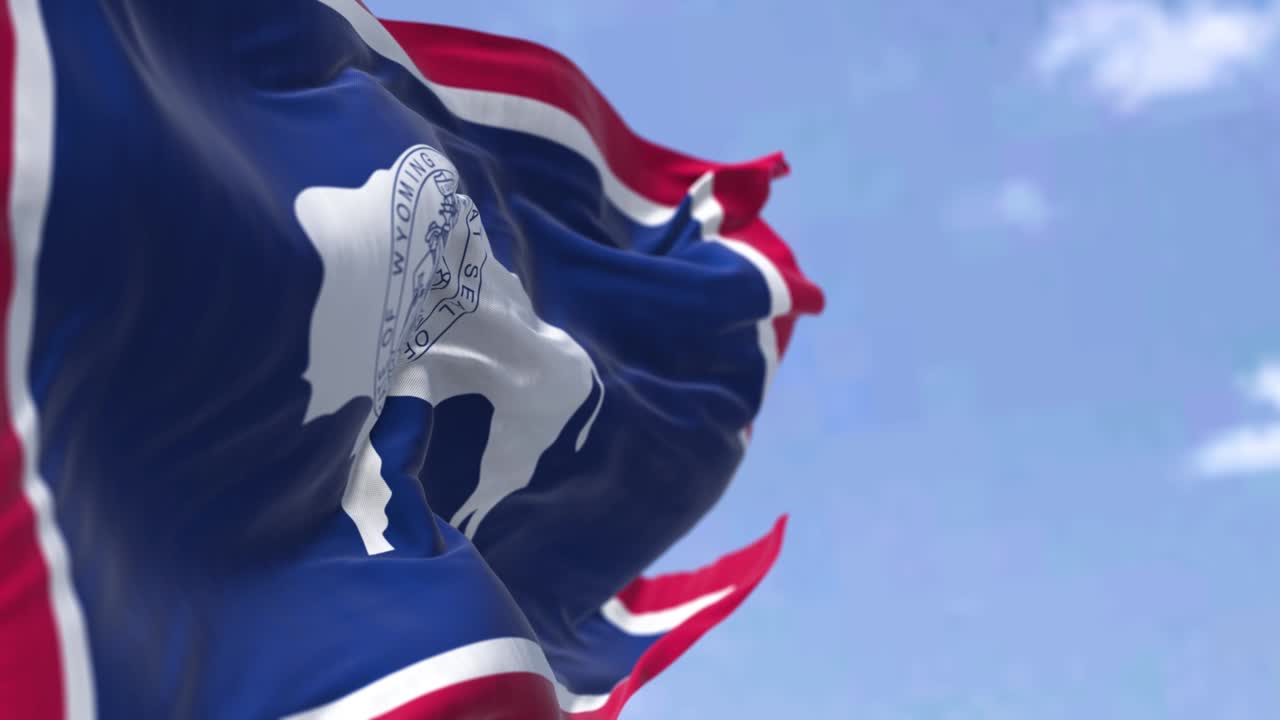 미국 와이오밍 주의 발이 바람에 흔들리는 느린 동영상