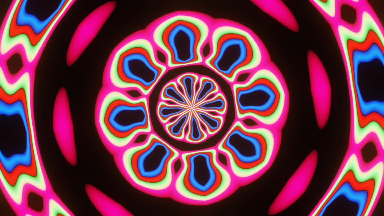 Motivo che ruota, scintilla e cambia colore