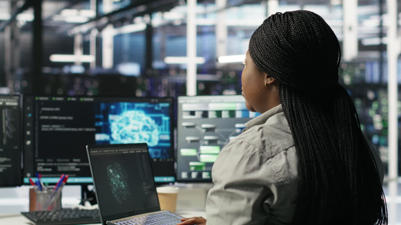 Data center admin uses AI technology on laptop for machine learning workloads