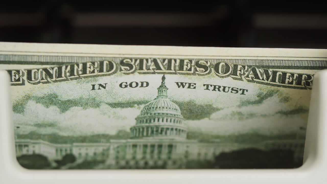 Money Counter with US Dollars