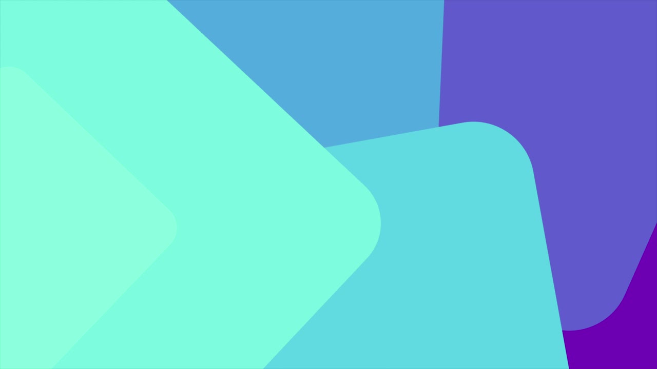 Animated Abstract Shapes with Blue and Purple Gradient Background