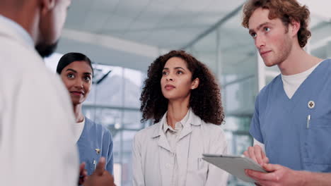 medical team discussing patient care