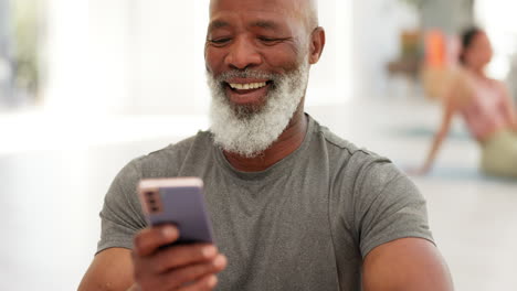 Smart-watch,-meditation-and-senior-man