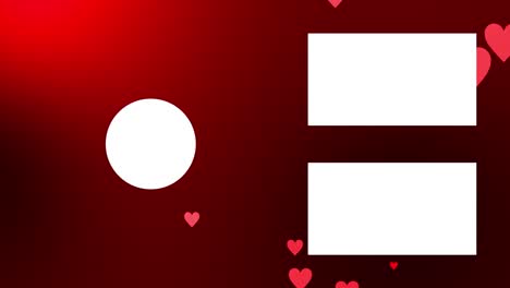 marca la gradación del corazón de las partículas de la tarjeta final de la pantalla de finalización de los gráficos de movimiento