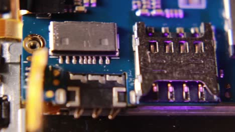 close-up inside smartphone