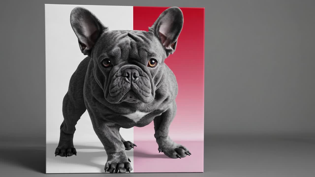 프랑스 불독 초상화