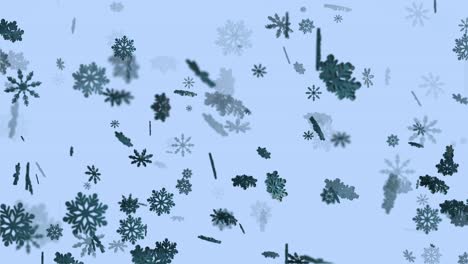 animación de la caída de copos de nieve bucle de fondo