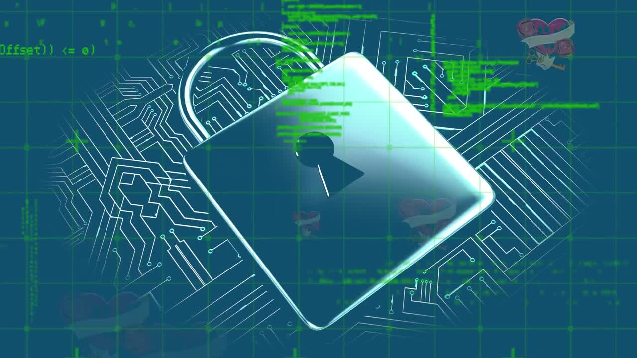 animación del candado y procesamiento de datos sobre corazones