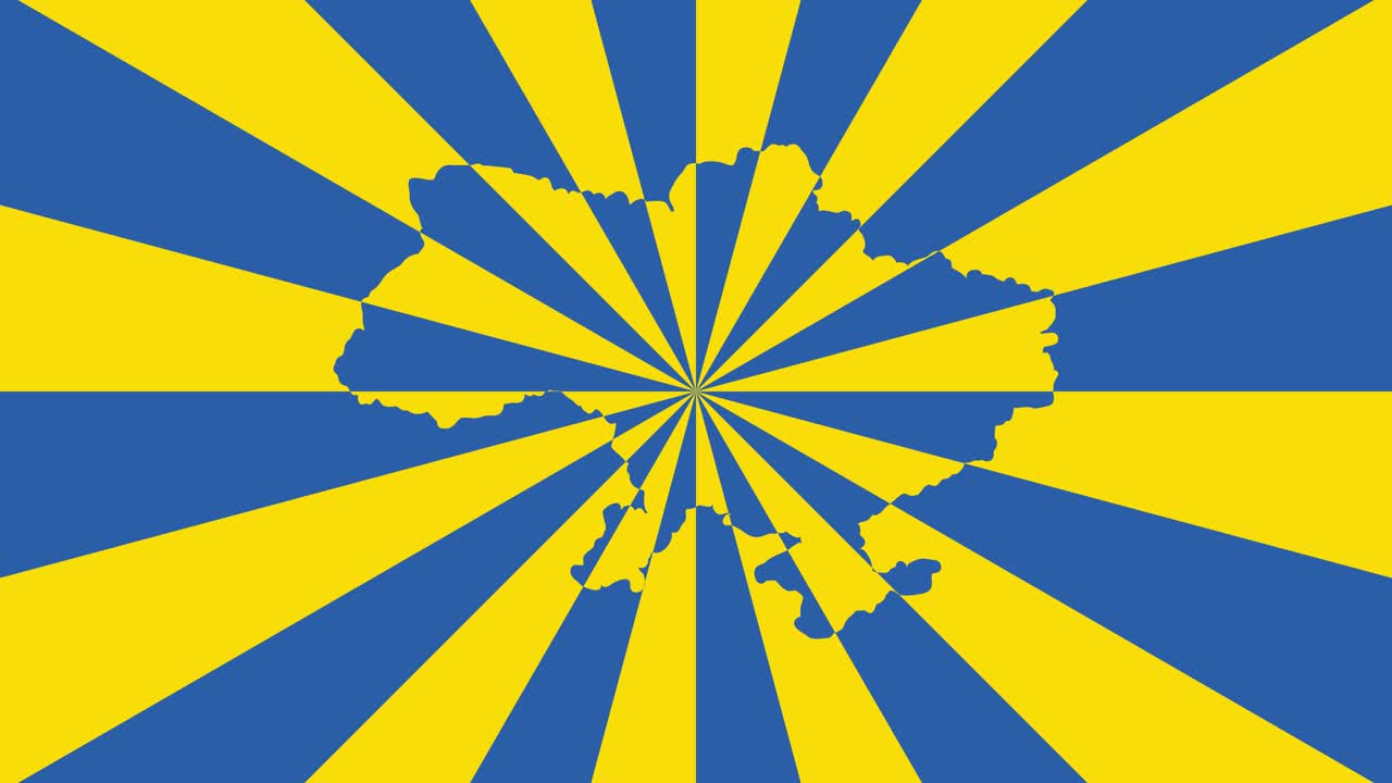 ucrania mapa de país concepto fondo animado. simple política de movimiento gráfico fondo de bucle sin costuras