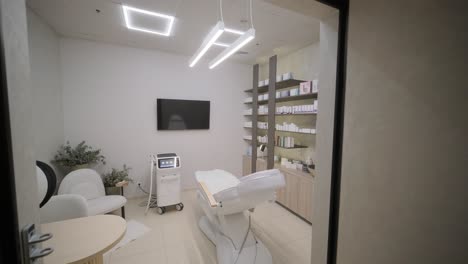 modern laser hair removal machine in the cosmetology clinic