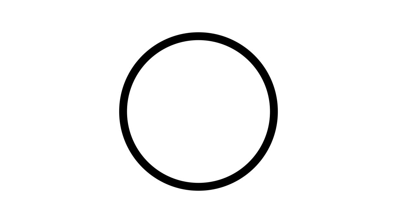 circles motion background black and white scene with space. Animation 4k video