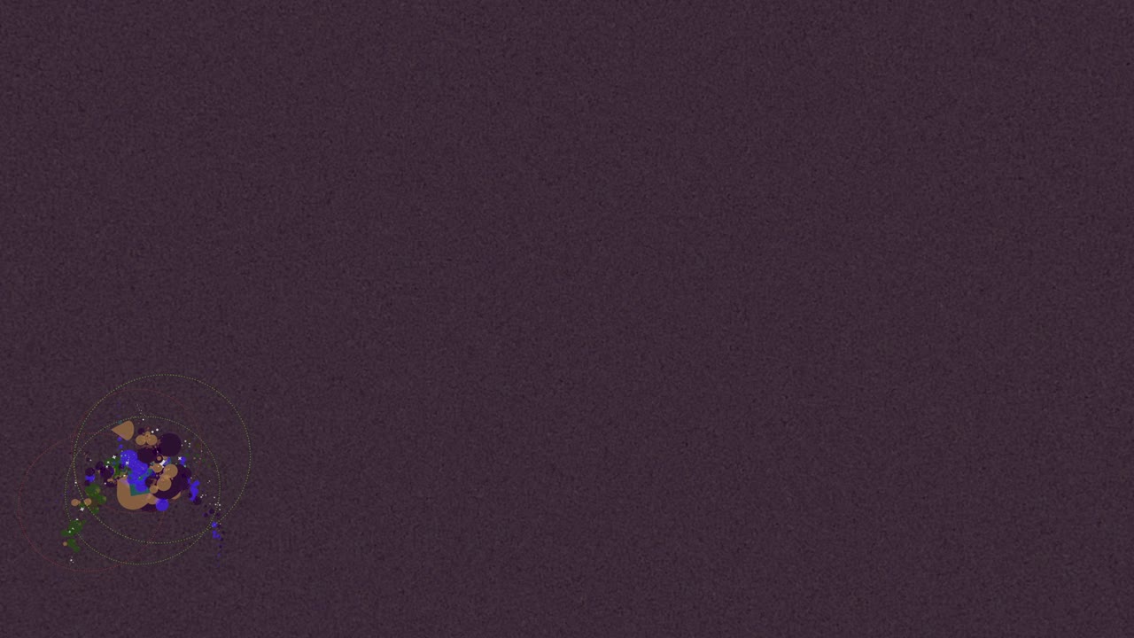 다채로운 배경과 많은 거품이 패턴을 만니다.