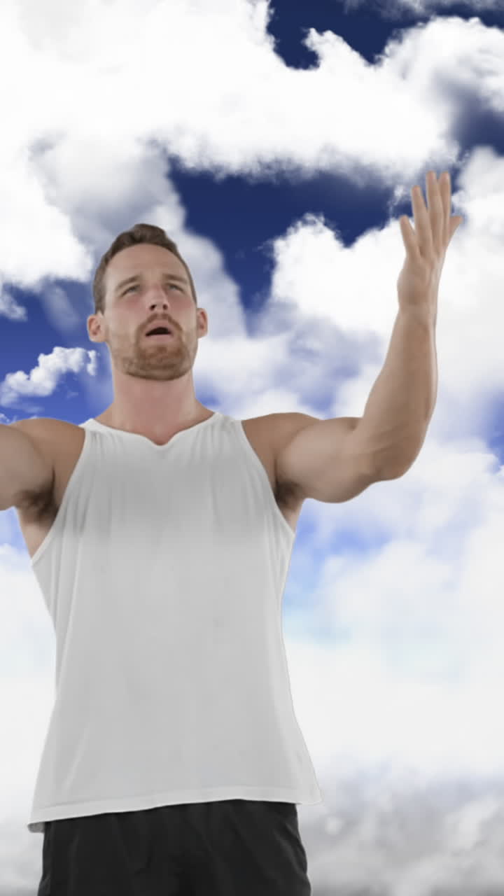 hombre preparándose para un lanzamiento de disco 4k