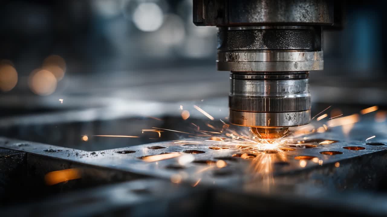 Precision Laser Cutting Process: Capturing the Intricate Moment of ...